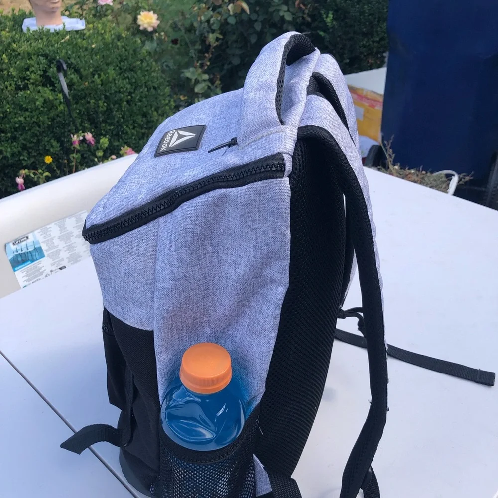 Reebok Bobbie Top Loader Two-Tone Grey and Black Daypack Backpack